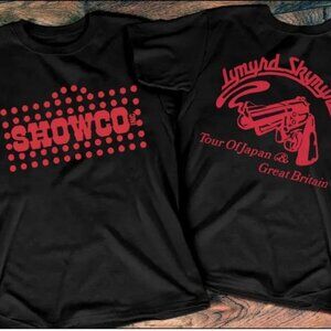 1976 Lynyrd Skynyrd Showco Tour of Japan & Great Britain 2 sides Tshirt 73
